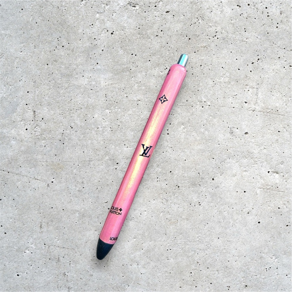 Custom Pen Black Ink Paper Mate InkJoy Gel 
Rose Gold & Black